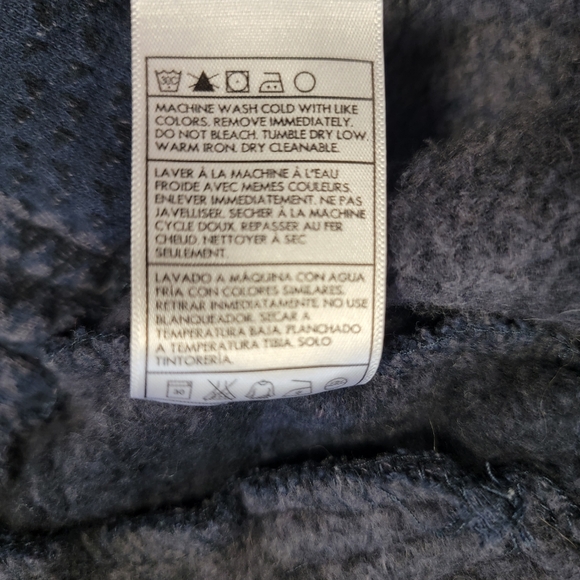 Hurley Blue Gray Plaid Double Breasted Detachable Hood Jacket Womens Size Small - Picture 10 of 11